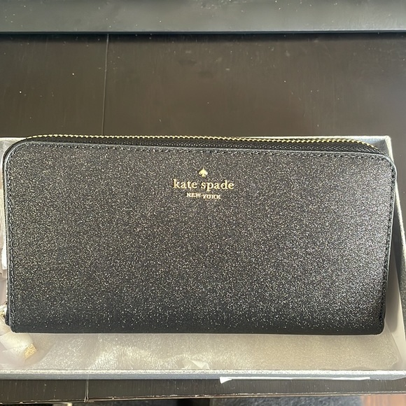 kate spade Handbags - Kate Spade Shimmy Glitter Large Continental Wallet